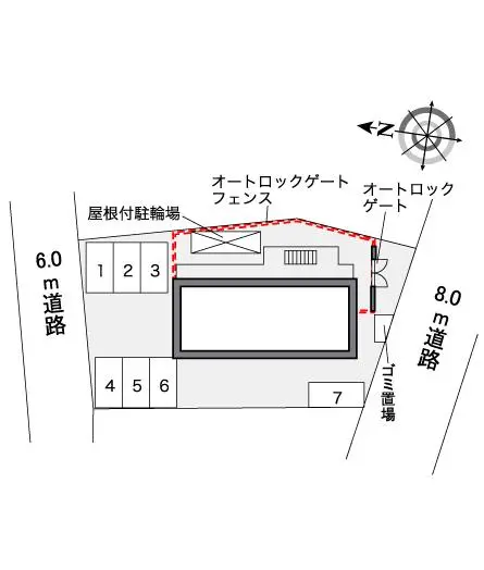 ★手数料０円★高槻市古曽部町２丁目　月極駐車場（LP）